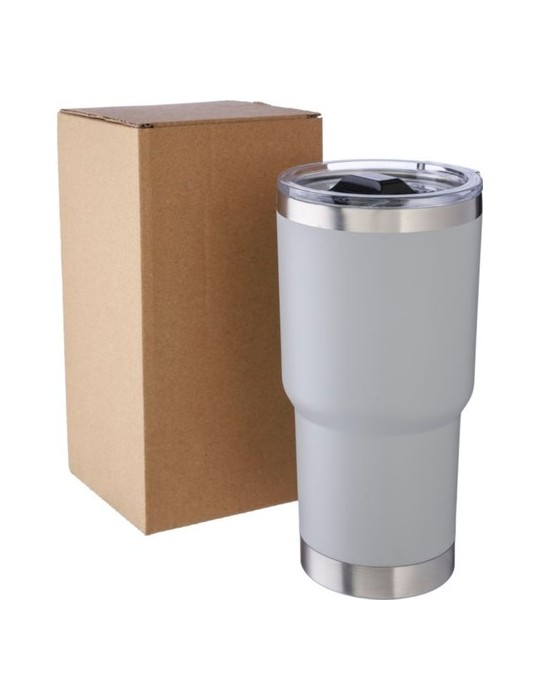 Mug isotherme personnalisé en acier inoxydable recyclé Arnold Matières : acier inoxydable Couleurs : gris goodies publicitaire d