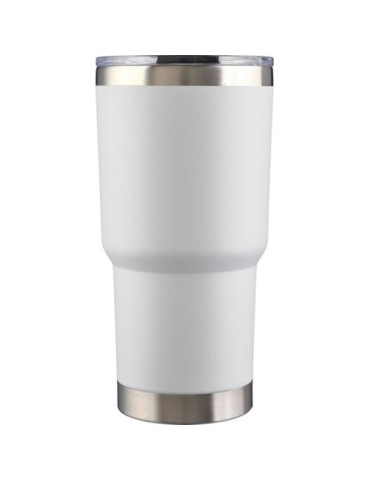 Mug isotherme personnalisé en acier inoxydable recyclé Arnold Matières : acier inoxydable Couleurs : blanc personnalisable avec 