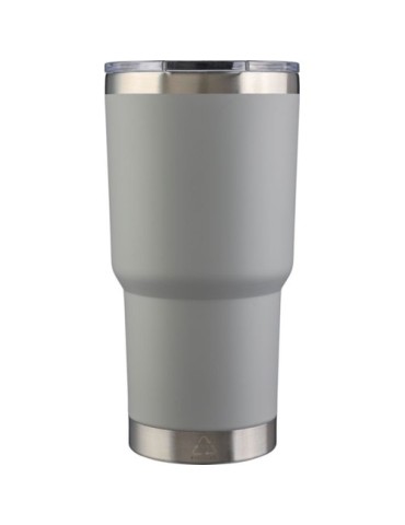 Mug isotherme personnalisé en acier inoxydable recyclé Arnold Matières : acier inoxydable Couleurs : blanc objet promotionnel éc