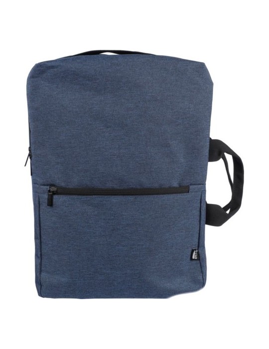 Sac à dos personnalisé porte-ordinateur 15'' en polyester rPET 300D Mallory Matières : polyester Couleurs : bleu