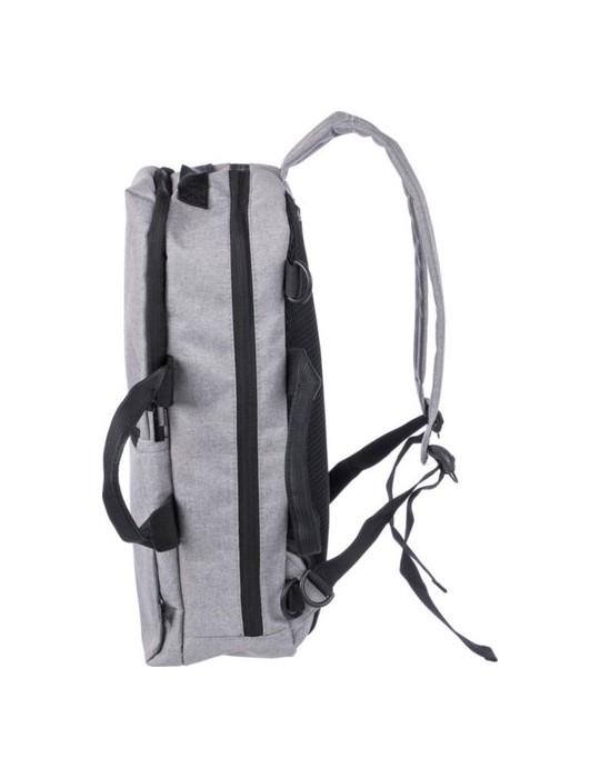 Sac à dos personnalisé porte-ordinateur 15'' en polyester rPET 300D Mallory Matières : polyester Couleurs : bleu impression haut