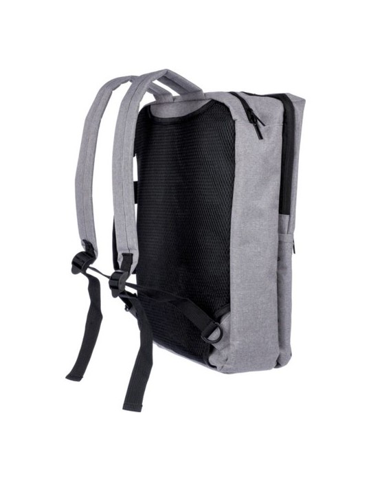 Sac à dos personnalisé porte-ordinateur 15'' en polyester rPET 300D Mallory Matières : polyester Couleurs : bleu cadeau entrepri