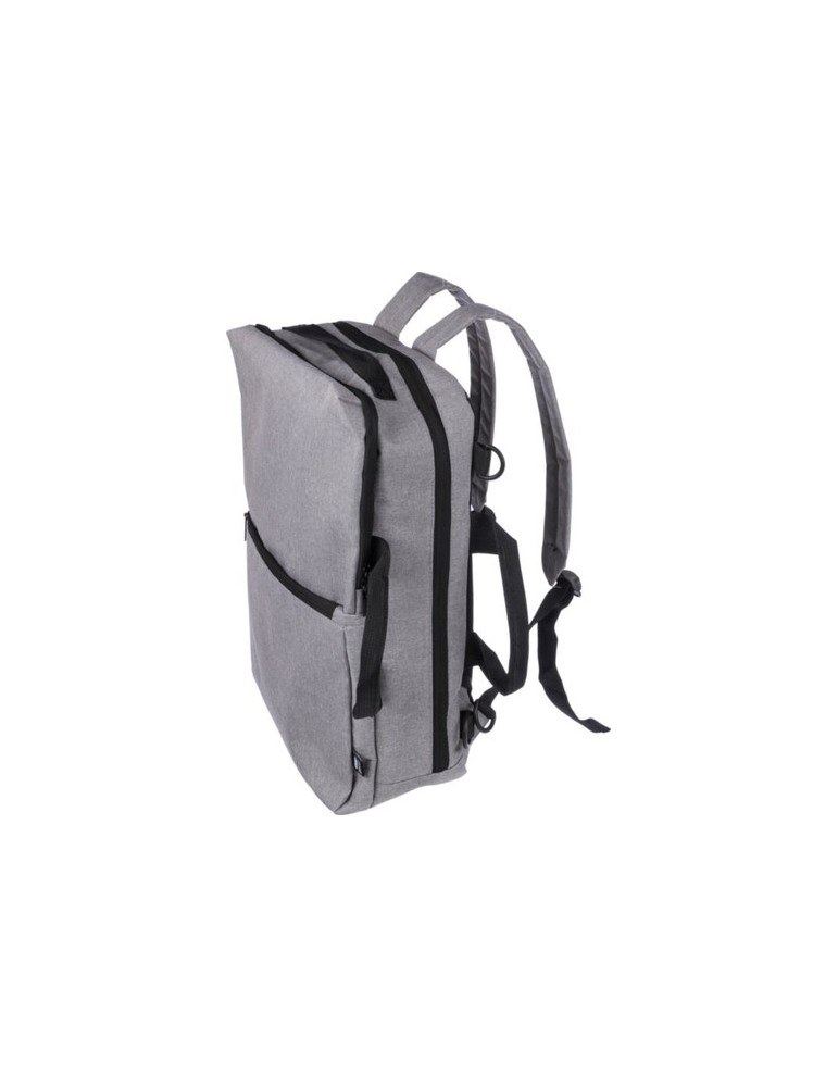 Sac à dos personnalisé porte-ordinateur 15'' en polyester rPET 300D Mallory Matières : polyester Couleurs : bleu marquage laser 