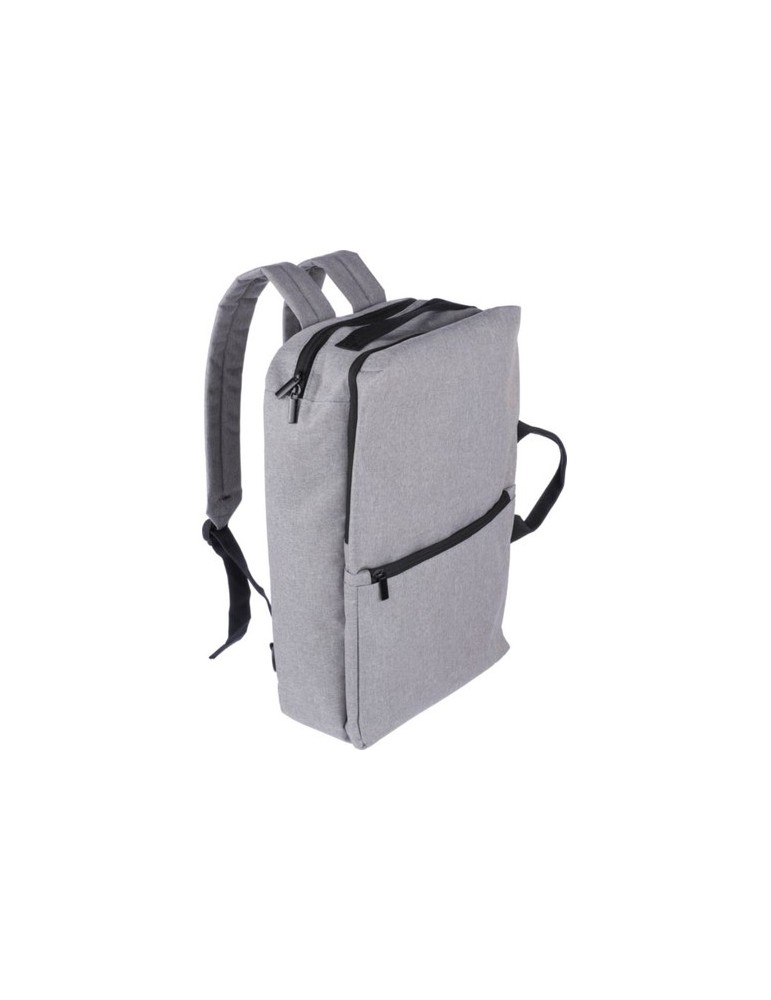 Sac à dos personnalisé porte-ordinateur 15'' en polyester rPET 300D Mallory Matières : polyester Couleurs : bleu impression logo