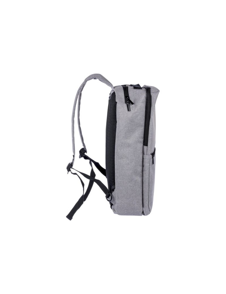 Sac à dos personnalisé porte-ordinateur 15'' en polyester rPET 300D Mallory Matières : polyester Couleurs : bleu objet publicita