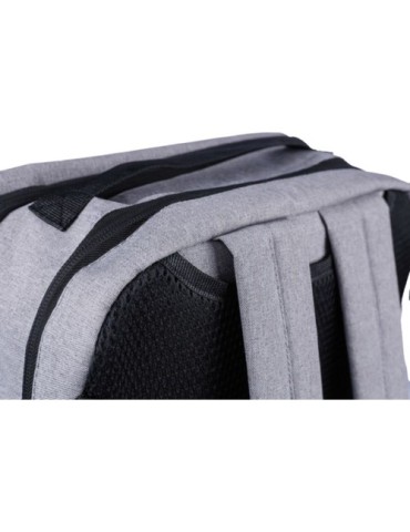 Sac à dos personnalisé porte-ordinateur 15'' en polyester rPET 300D Mallory Matières : polyester Couleurs : bleu goodies personn