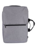 Sac à dos personnalisé porte-ordinateur 15'' en polyester rPET 300D Mallory Matières : polyester Couleurs : gris clair personnal