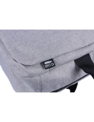 Sac à dos personnalisé porte-ordinateur 15'' en polyester rPET 300D Mallory Matières : polyester Couleurs : gris clair goodies p