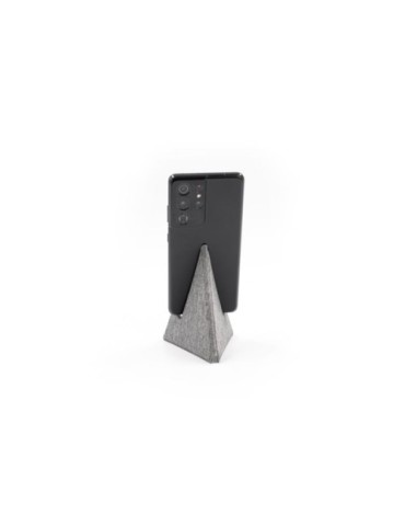 Support de téléphone publicitaire mini Ascend Brandcharger Matières : carton Couleurs : gris marquage laser ultra précis