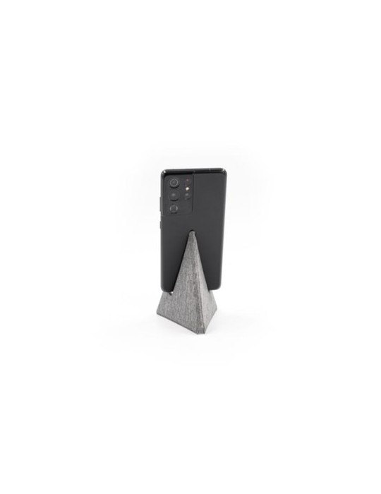 Support de téléphone publicitaire mini Ascend Brandcharger Matières : carton Couleurs : gris marquage laser ultra précis