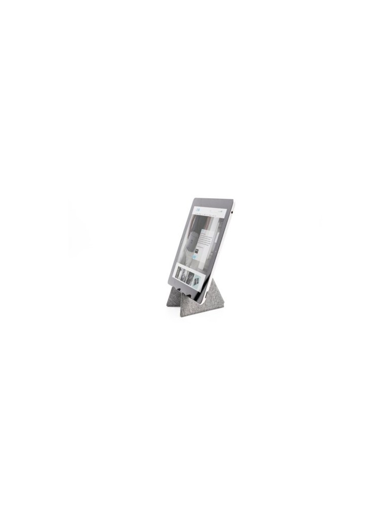 Support de téléphone publicitaire mini Ascend Brandcharger Matières : carton Couleurs : gris objet promotionnel éco-responsable