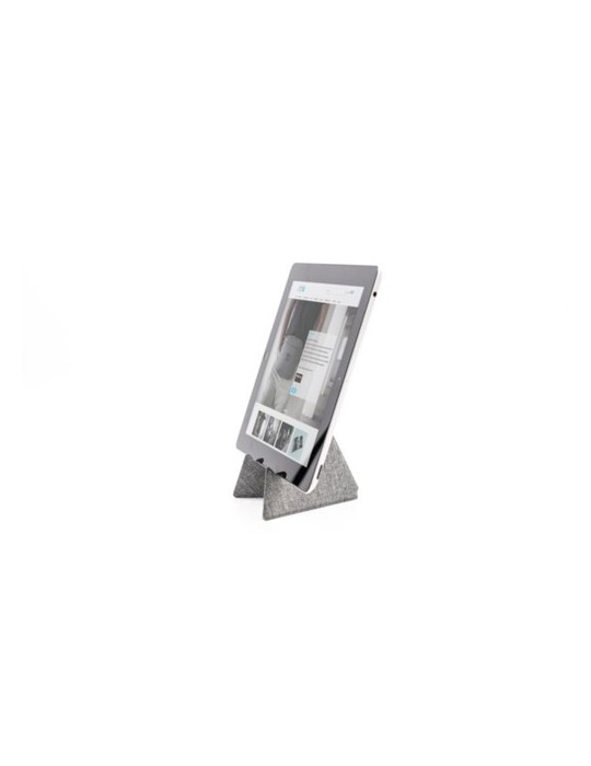 Support de téléphone publicitaire mini Ascend Brandcharger Matières : carton Couleurs : gris objet promotionnel éco-responsable