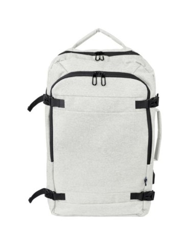 Sac à dos personnalisé en polyester rPET 300D pour ordinateur de 17'' Malcolm Matières : polyester Couleurs : beige