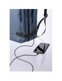 Sac à dos personnalisé en polyester rPET 300D pour ordinateur de 17'' Malcolm Matières : polyester Couleurs : bleu cadeau entrep