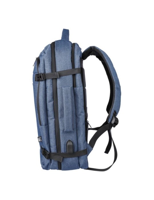 Sac à dos porte-ordinateur de 17'' en polyester rPET 300D Malcolm Personnalisé