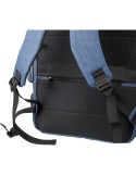 Sac à dos personnalisé en polyester rPET 300D pour ordinateur de 17'' Malcolm Matières : polyester Couleurs : noir goodies perso