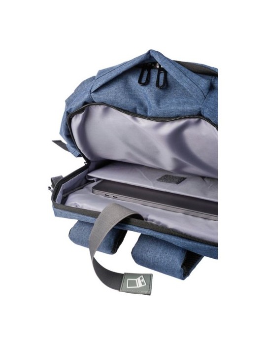 Sac à dos porte-ordinateur de 17'' en polyester rPET 300D Malcolm Personnalisé