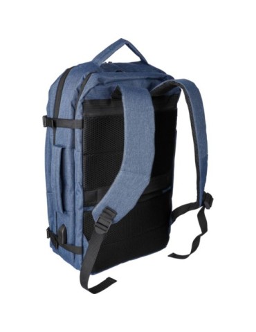 Sac à dos personnalisé en polyester rPET 300D pour ordinateur de 17'' Malcolm Matières : polyester Couleurs : noir livraison exp