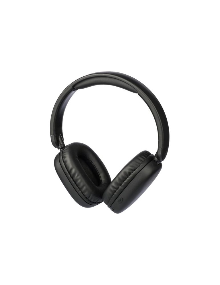Casque audio publicitaire en ABS - Janice Matières : ABS Couleurs : noir personnalisable avec votre logo