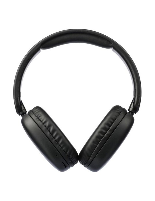 Casque audio publicitaire en ABS - Janice Matières : ABS Couleurs : noir impression haute définition