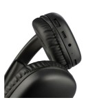 Casque audio publicitaire en ABS - Janice Matières : ABS Couleurs : noir marquage laser ultra précis