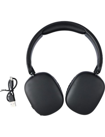 Casque audio publicitaire en ABS - Janice Matières : ABS Couleurs : noir livraison express 24h 48h