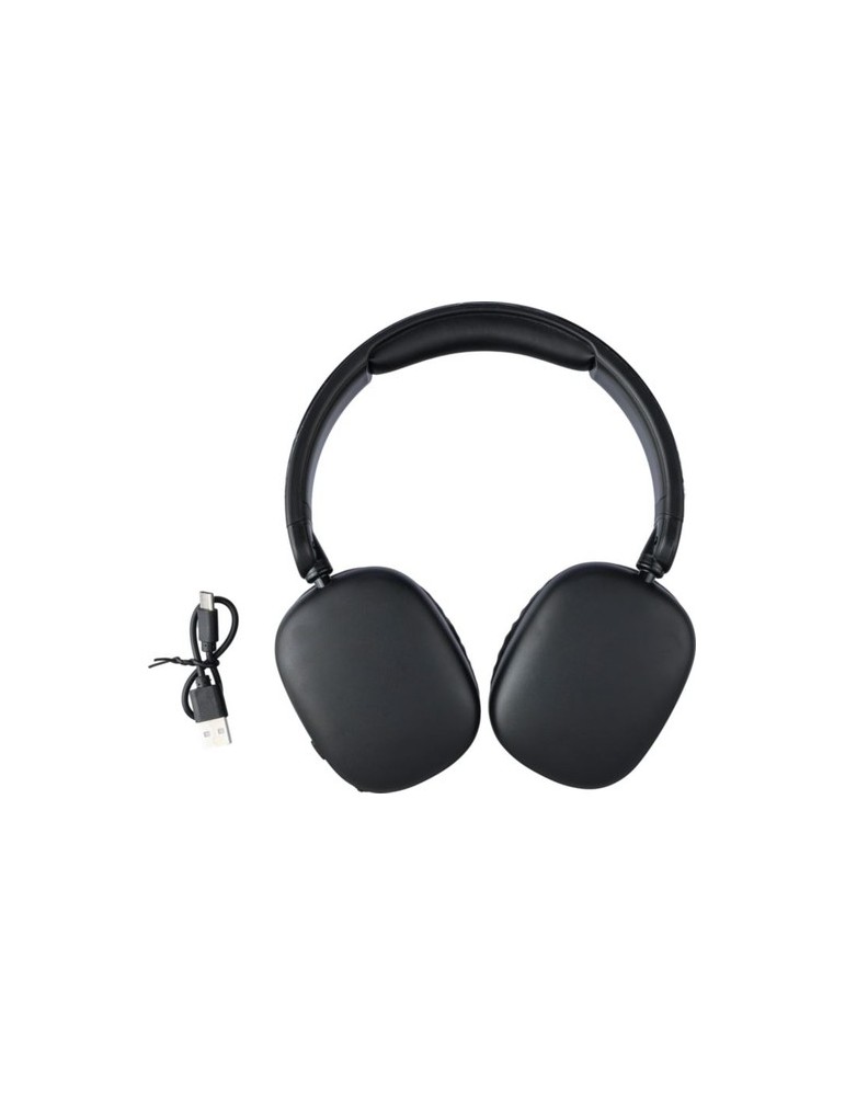 Casque audio publicitaire en ABS - Janice Matières : ABS Couleurs : noir livraison express 24h 48h