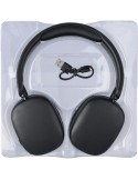 Casque audio publicitaire en ABS - Janice Matières : ABS Couleurs : noir objet promotionnel éco-responsable