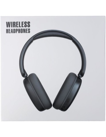 Casque audio publicitaire en ABS - Janice Matières : ABS Couleurs : noir personnalisation rapide en France