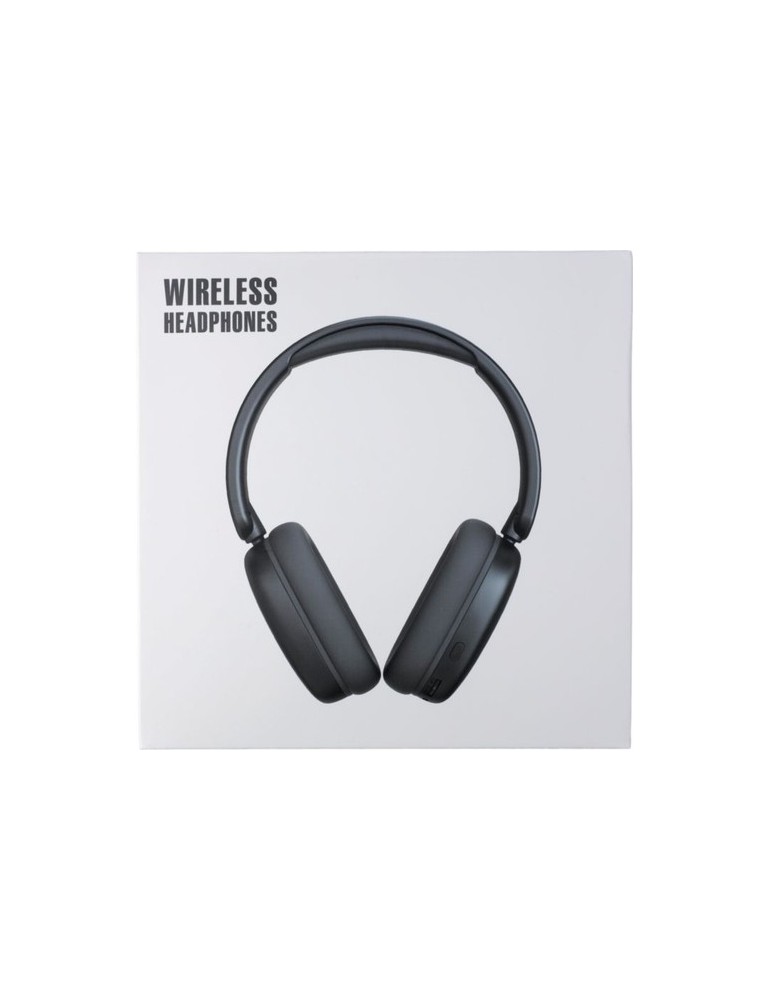 Casque audio publicitaire en ABS - Janice Matières : ABS Couleurs : noir personnalisation rapide en France