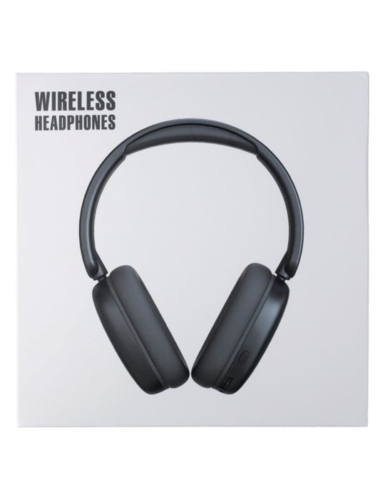 Casque audio publicitaire en ABS - Janice Matières : ABS Couleurs : noir personnalisation rapide en France