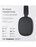 Casque audio publicitaire en ABS - Janice Matières : ABS Couleurs : noir accessoire événementiel unique