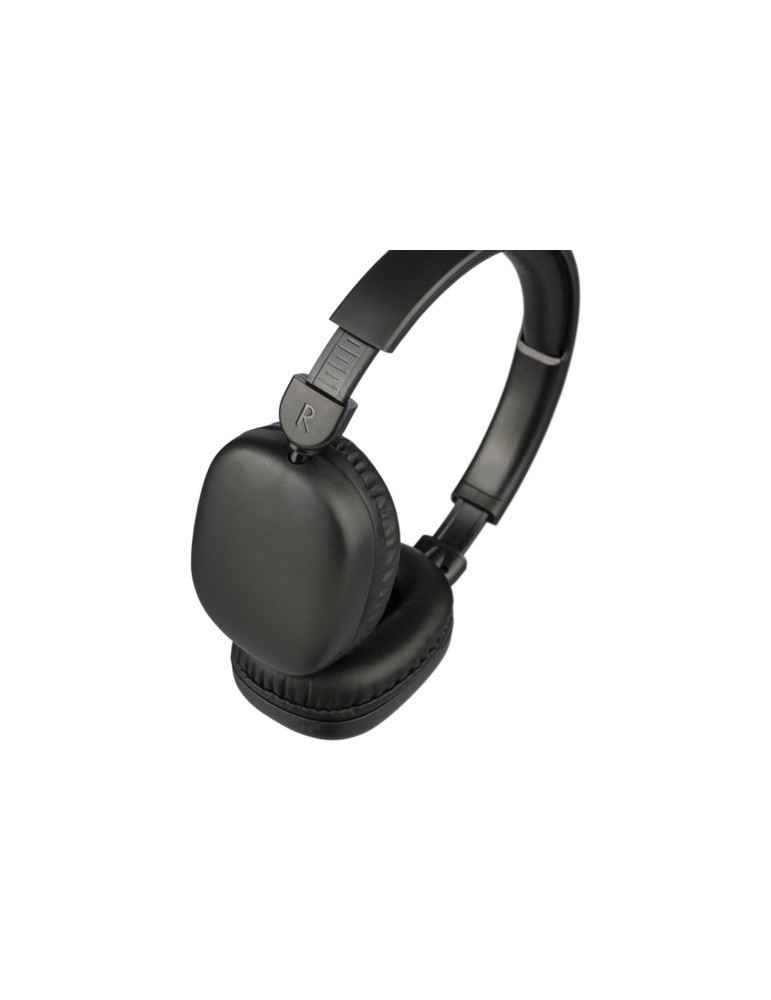 Casque audio publicitaire en ABS - Janice Matières : ABS Couleurs : noir goodies entreprise design
