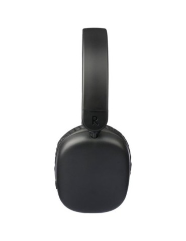 Casque audio publicitaire en ABS - Janice Matières : ABS Couleurs : noir impression logo haute qualité