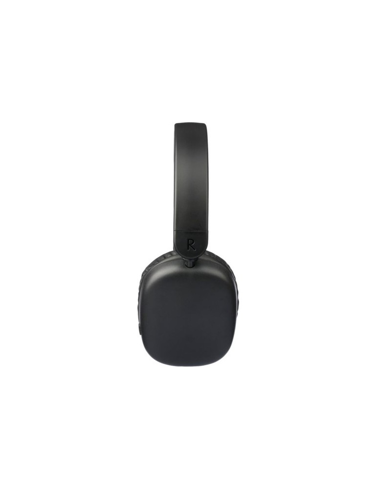 Casque audio publicitaire en ABS - Janice Matières : ABS Couleurs : noir impression logo haute qualité