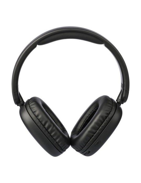 Casque audio publicitaire en ABS - Janice Matières : ABS Couleurs : noir cadeau client original
