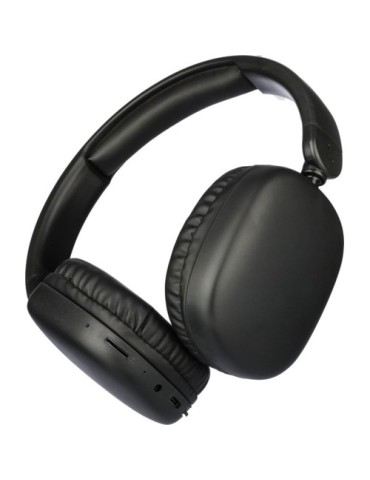 Casque audio publicitaire en ABS - Janice Matières : ABS Couleurs : noir objet publicitaire robuste