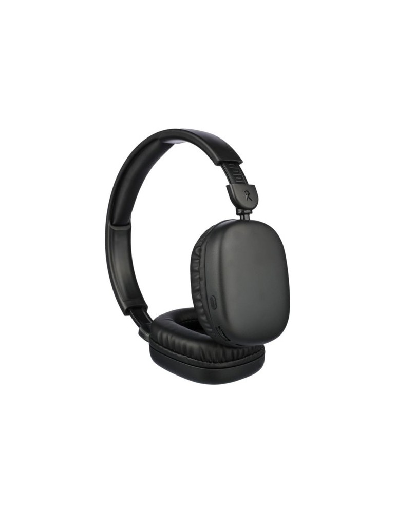 Casque audio publicitaire en ABS - Janice Matières : ABS Couleurs : noir goodies personnalisé en stock