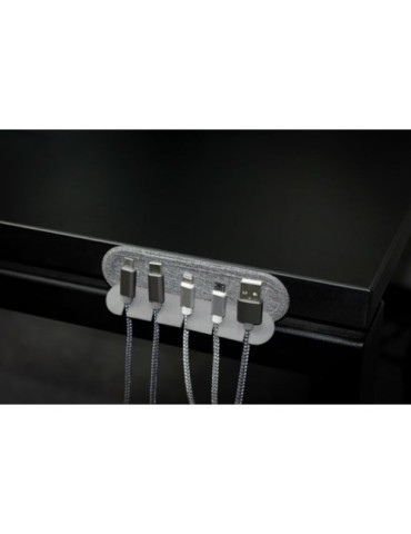 Support de câble publicitaire  Brandcharger Cabledock Matières : carton Couleurs : gris cadeau entreprise pas cher