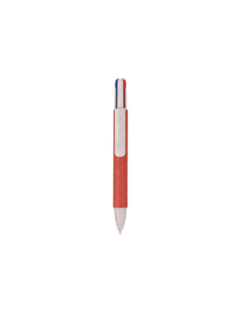Stylo à bille personnalisé en carton recyclé Debra Matières : papier recyclé Couleurs : rouge