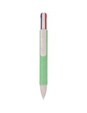 Stylo à bille personnalisé en carton recyclé Debra Matières : papier recyclé Couleurs : vert impression haute définition