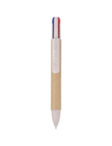 Stylo à bille personnalisé en carton recyclé Debra Matières : papier recyclé Couleurs : brun goodies publicitaire événementiel