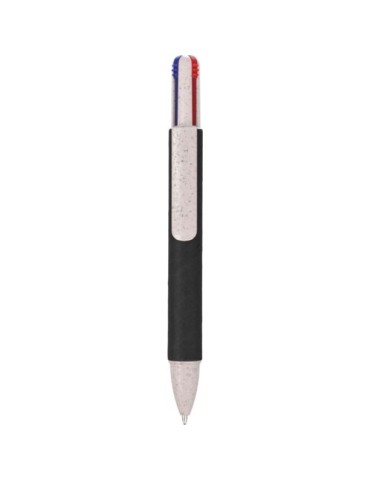 Stylo à bille personnalisé en carton recyclé Debra Matières : papier recyclé Couleurs : noir personnalisable avec votre logo