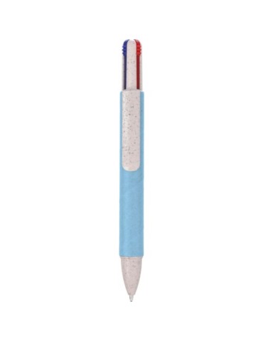 Stylo à bille personnalisé en carton recyclé Debra Matières : papier recyclé Couleurs : bleu clair cadeau entreprise pas cher