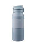 Gourde isotherme personnalisée en acier inoxydable de 800 ml Katie Matières : acier inoxydable Couleurs : bleu impression haute 