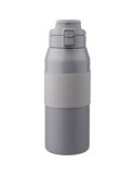 Gourde isotherme personnalisée en acier inoxydable de 800 ml Katie Matières : acier inoxydable Couleurs : gris cadeau entreprise