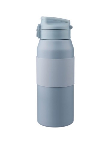 Gourde isotherme personnalisée en acier inoxydable de 800 ml Katie Matières : acier inoxydable Couleurs : gris personnalisation 