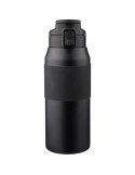 Gourde isotherme personnalisée en acier inoxydable de 800 ml Katie Matières : acier inoxydable Couleurs : noir impression haute 