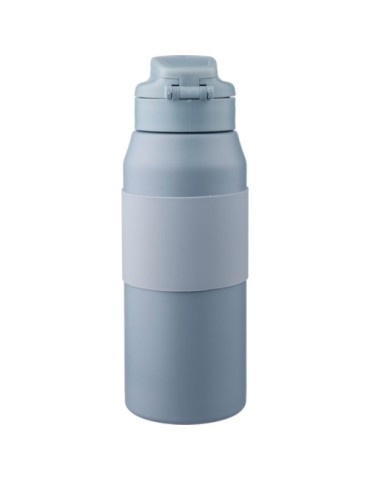 Gourde isotherme personnalisée en acier inoxydable de 800 ml Katie Matières : acier inoxydable Couleurs : noir personnalisation 