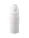 Gourde isotherme personnalisée en acier inoxydable de 800 ml Katie Matières : acier inoxydable Couleurs : blanc personnalisable 